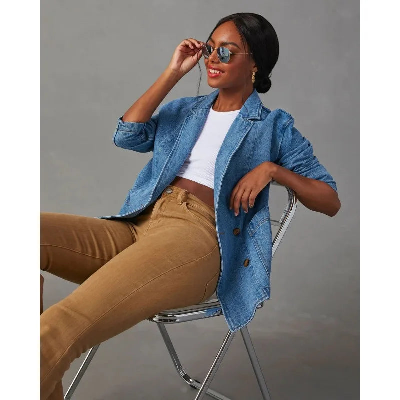 Ella™ - Stylové džínové sako