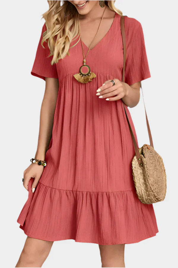 Elegantní minišaty s pruhy