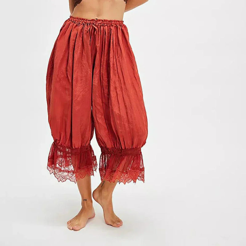 Boho krajkové kalhoty