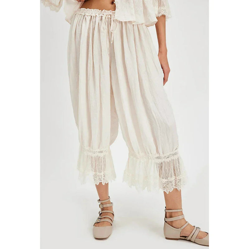 Boho krajkové kalhoty