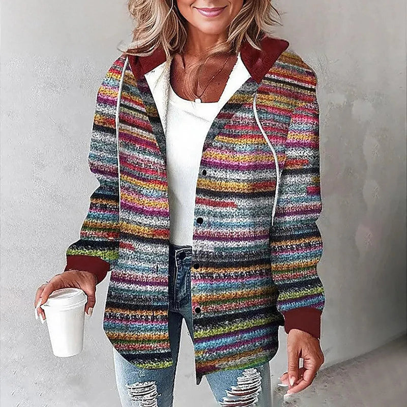Martina™ | Dámská bunda s knoflíkovou légou z síťoviny