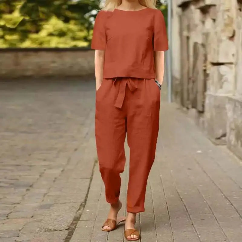 Lily | Dvoudílná lněná souprava