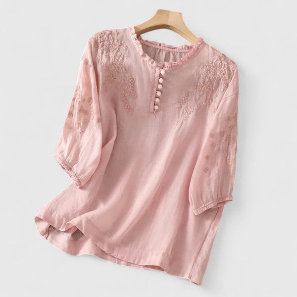 Vasilene | Elegantní halenka s knoflíky vpředu
