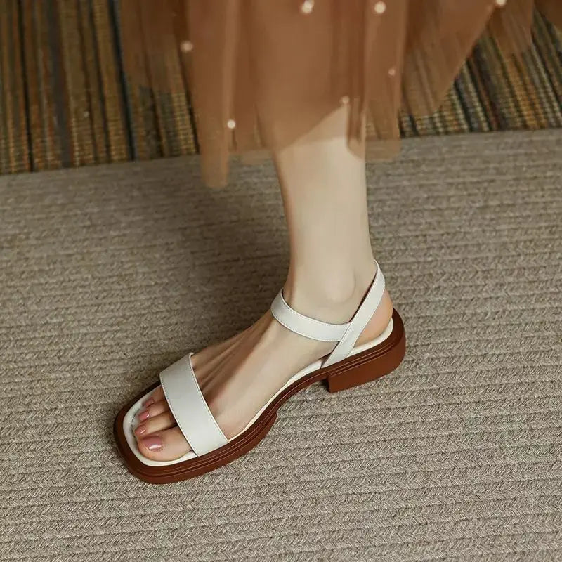 Angelica | Elegantní kožené sandály