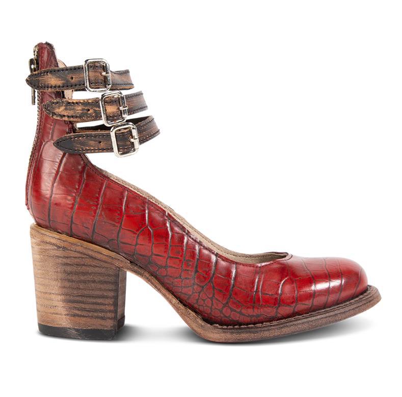 Ever – Dámské kulaté špičaté boty na robustním podpatku