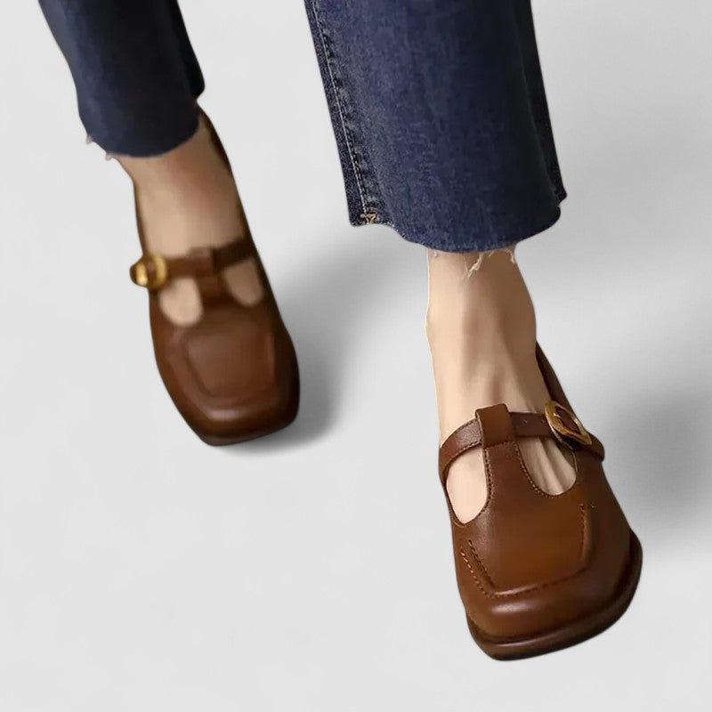 Elizabeth™ – Ortopedické Mary Jane boty s T-páskem