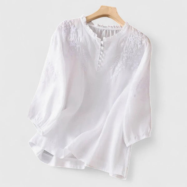 Vasilene | Elegantní halenka s knoflíky vpředu