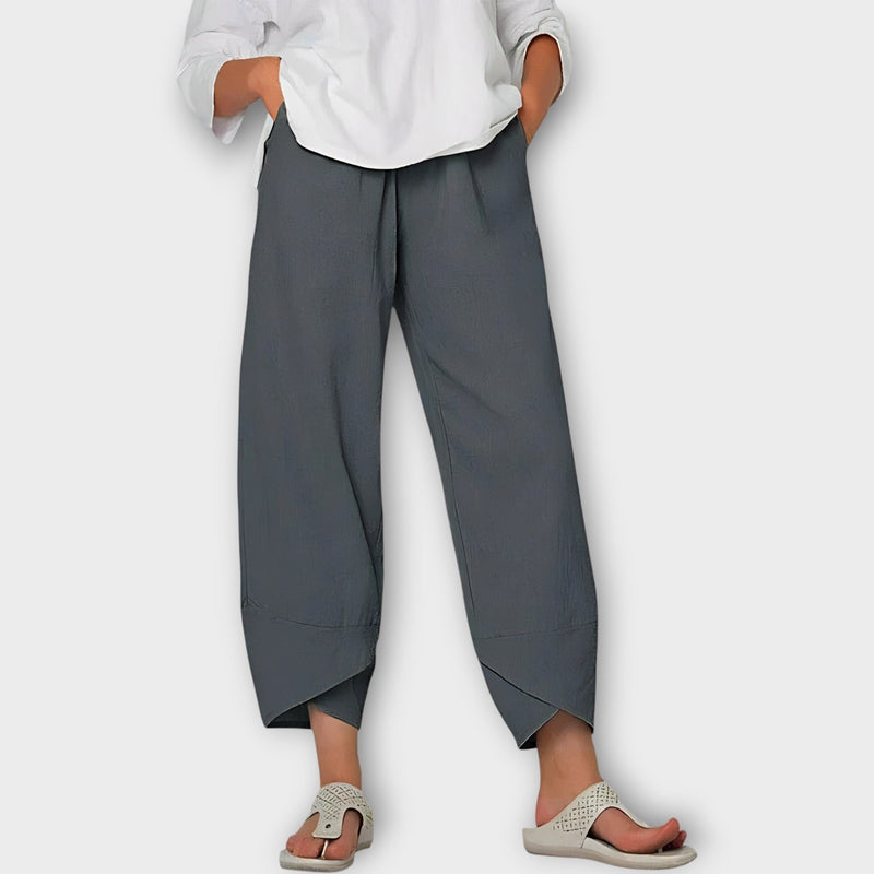 Elegantní lněné kalhoty