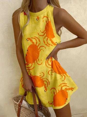 Orvienne™ | Minišaty s potiskem kraba