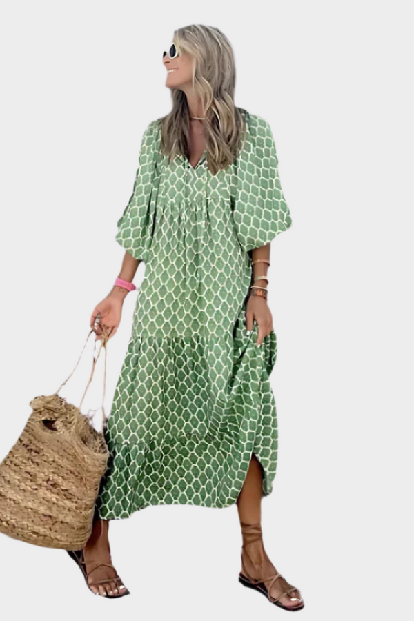 Geometrické vzdušné šaty