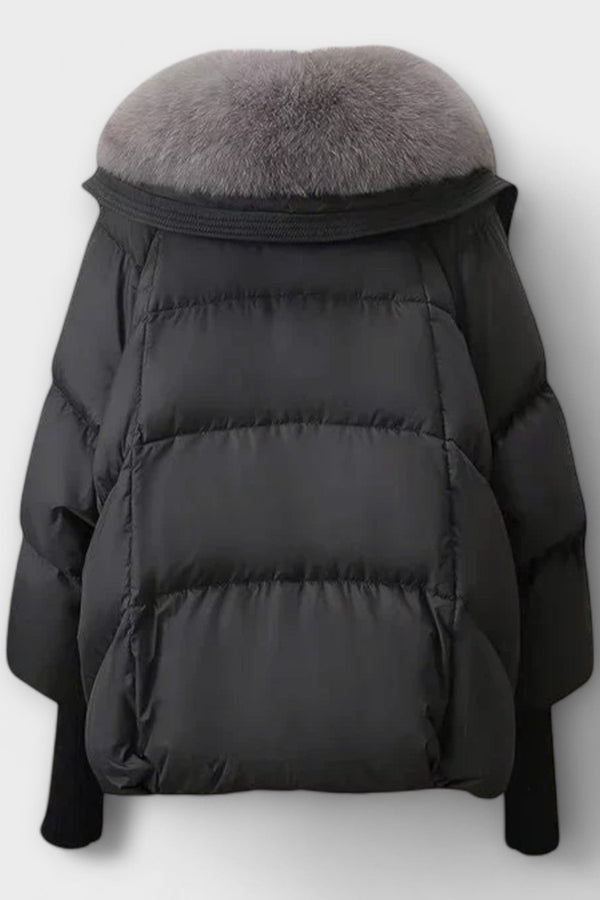 Lucyna - Elegantní bunda s kožešinou