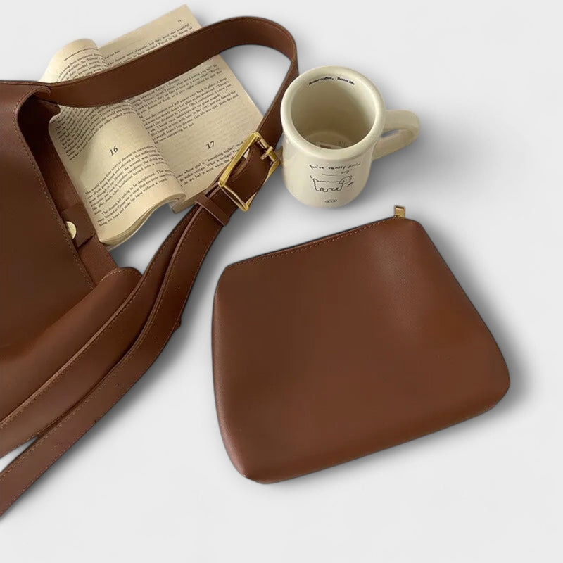 Olivia – Elegantní kožená kabelka přes rameno