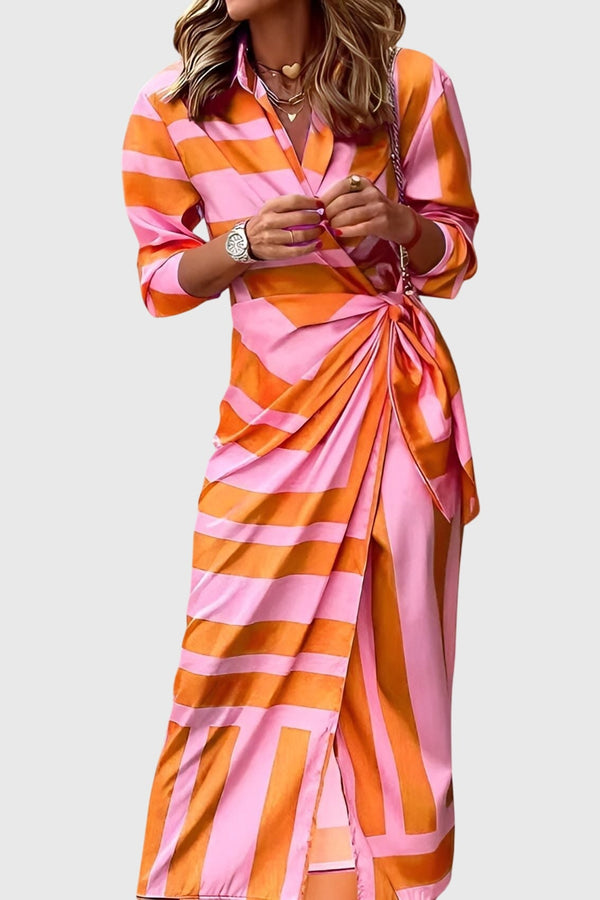 Everly™ | Elegantní zavinovací šaty s potiskem