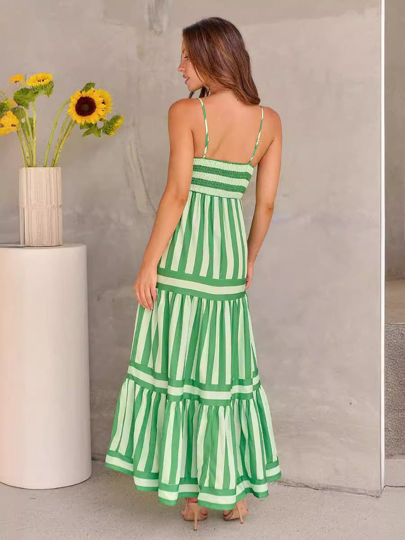 Coastal Vibes maxi šaty – pohodlí a barva v jednom
