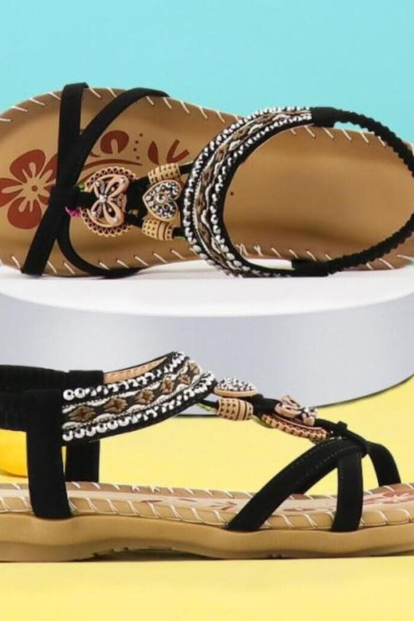 Havana | Sandály s elastickou páskou a měkkou platformou