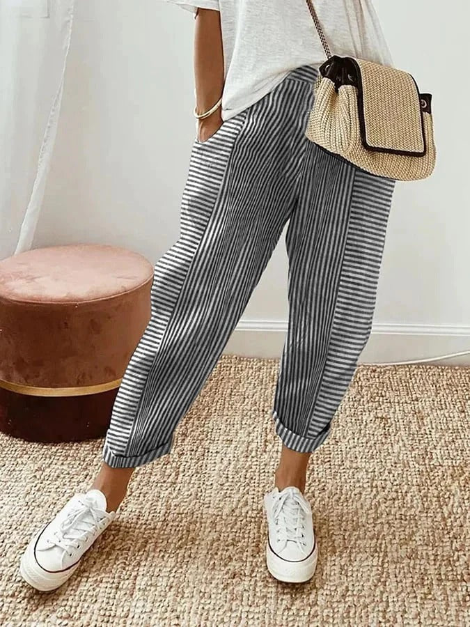 Donna™ - pruhované kalhoty