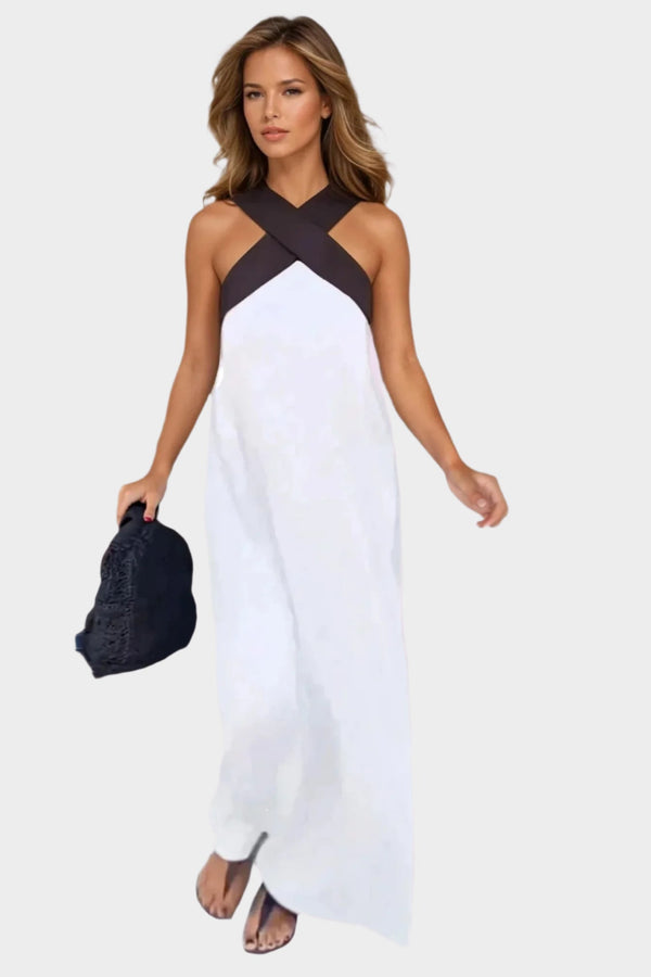 Elegantní šaty s otevřeným výstřihem