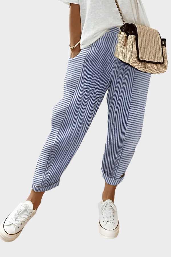Pruhované kalhoty