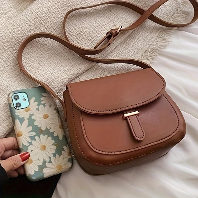 Aria™ Retro Grace | Elegantní sedlová crossbody taška