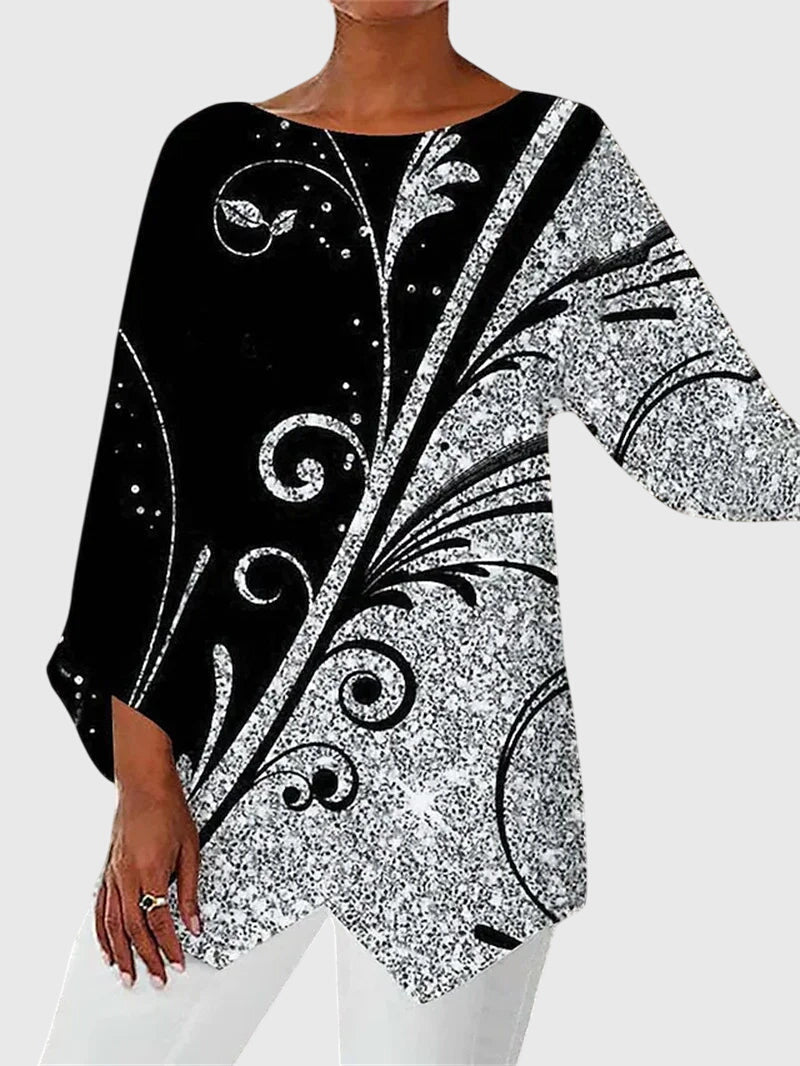 Alayah™ | Elegantní top s kulatým výstřihem