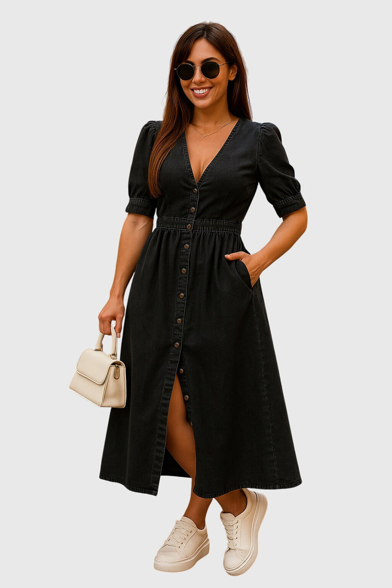 Jacqueline™ | Elegantní džínové šaty