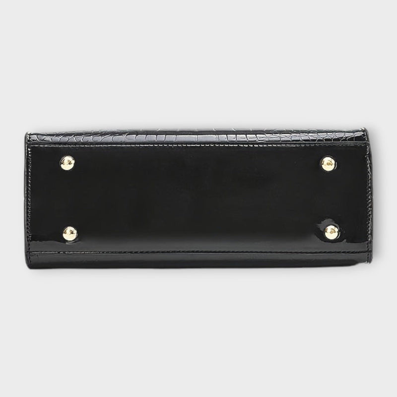 Olivia - lesklá kabelka s krokodýlím vzorem