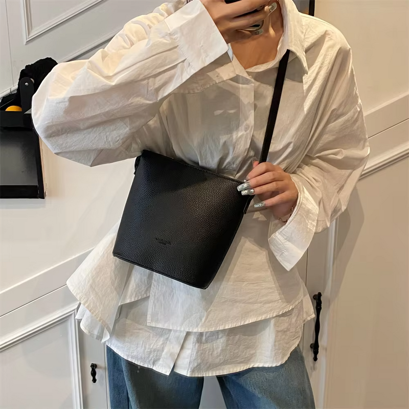 Aubrey™ - Stylová mini kabelka přes rameno ve tvaru kbelíku