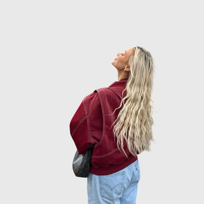 Faye™ - Nadměrná kožená bunda