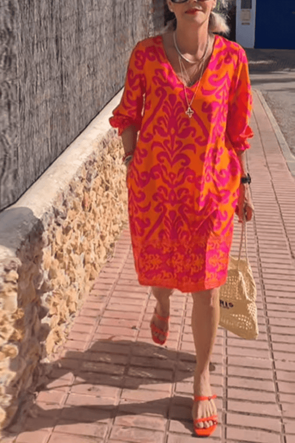 Luna - Elegantní květinové šaty