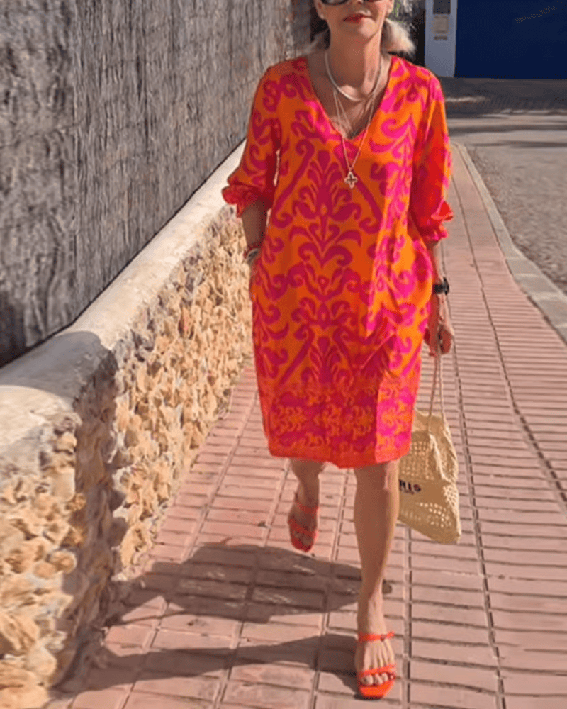 Luna - Elegantní květinové šaty