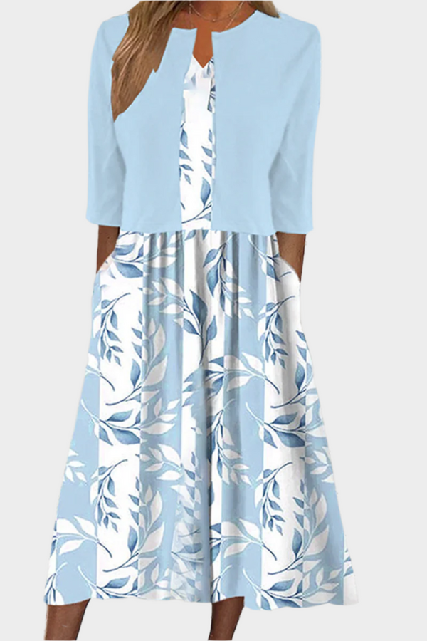 Vzdušné midi šaty s elegantním sakem