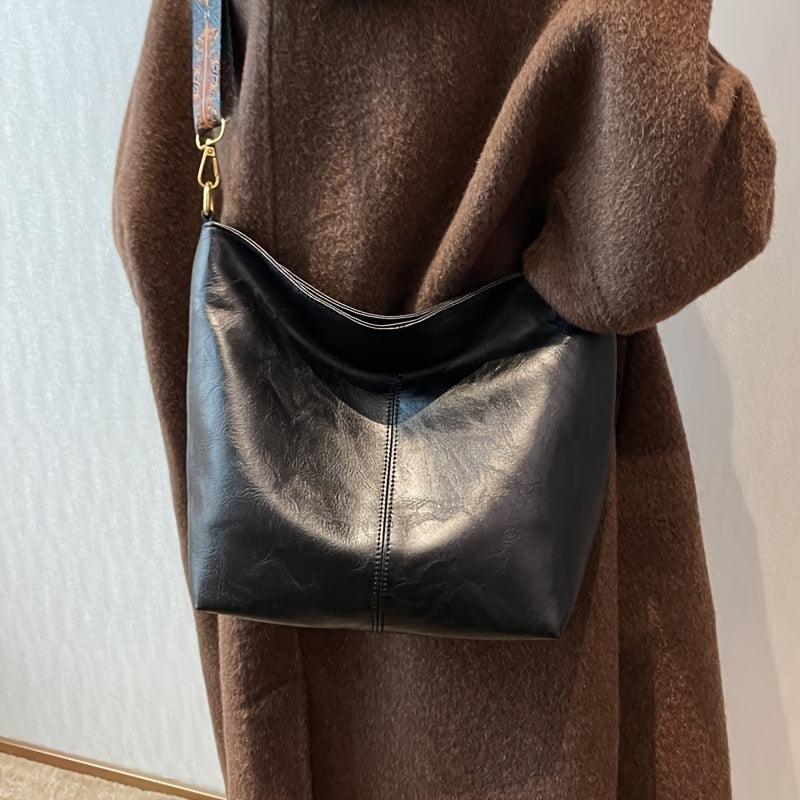 Alora - Vintage kožená crossbody kabelka z PU kůže