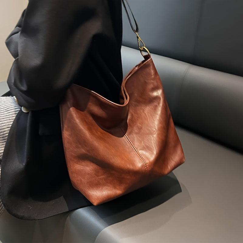 Alora - Vintage kožená crossbody kabelka z PU kůže