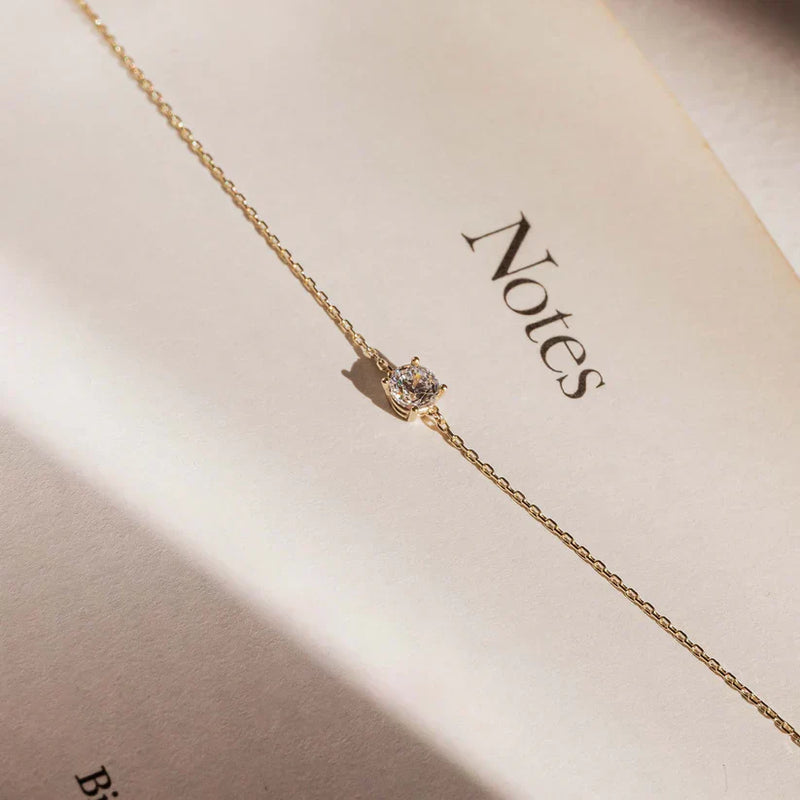 Náramek s kamenem Moissanite Cléa | Zlato