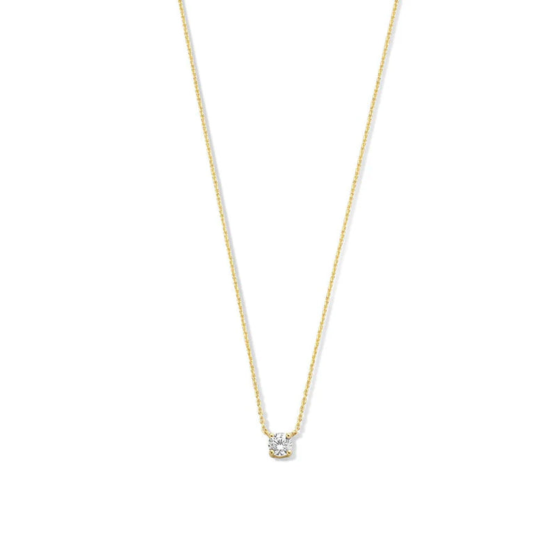 Náhrdelník s kamenem Moissanite Cléa | Zlato