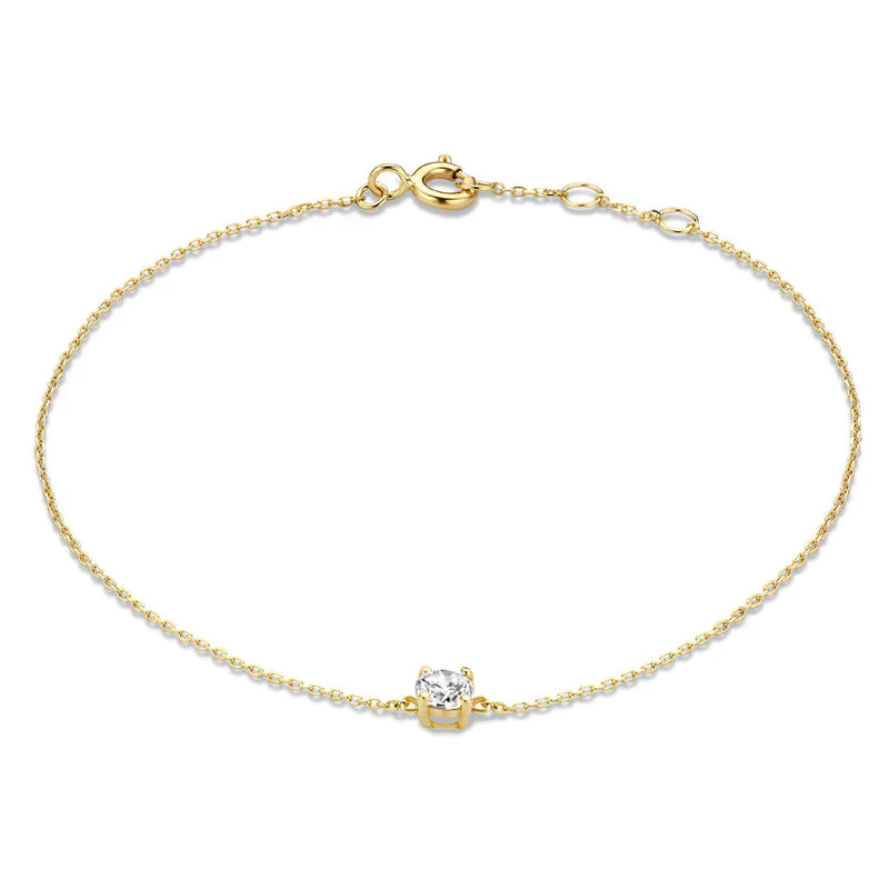 Náramek s kamenem Moissanite Cléa | Zlato