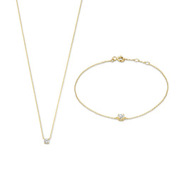 Sada kamenů Cléa Moissanite | Zlato