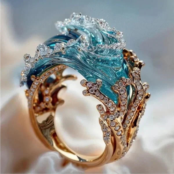 Azure Pledge Prsten | Zlato 18k