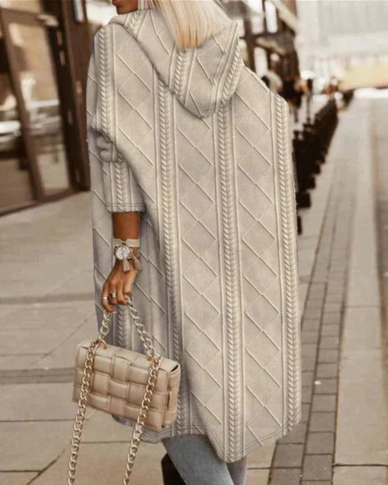 Jelone - prodloužený kardigan s kapucí