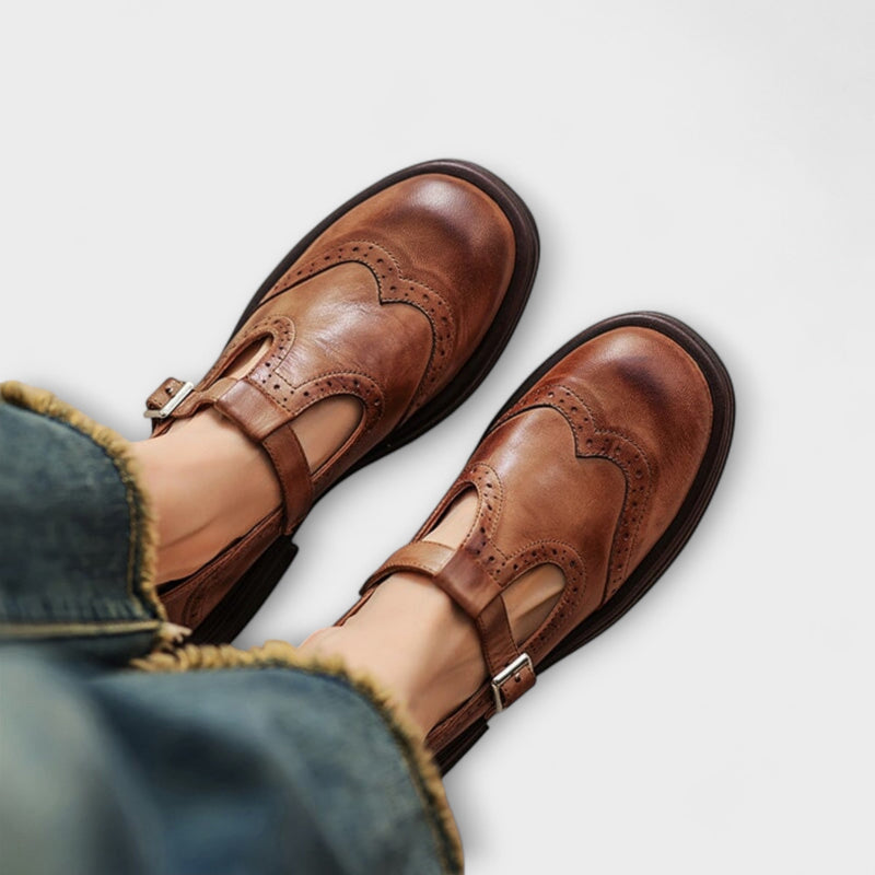 Elegantní kožené Mary Janes