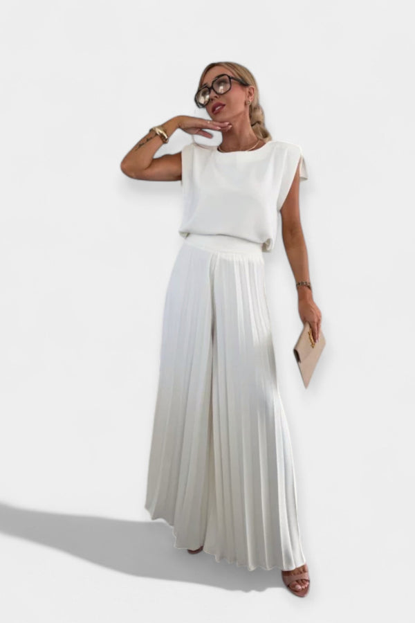 Letní módní set s topem a kalhotami