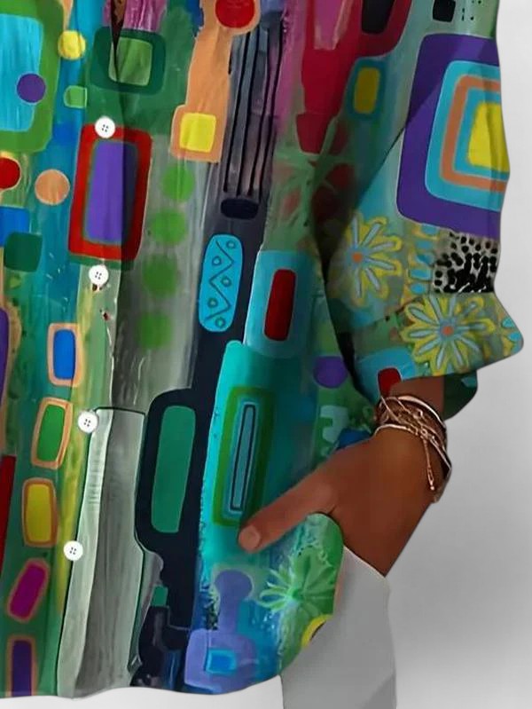 Rose™ | Elegantní geometrický vzor halenka