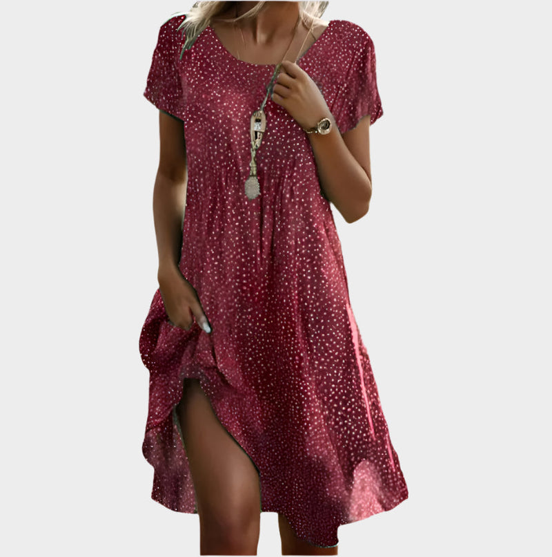 Vintage Boho s výstřihem do V
